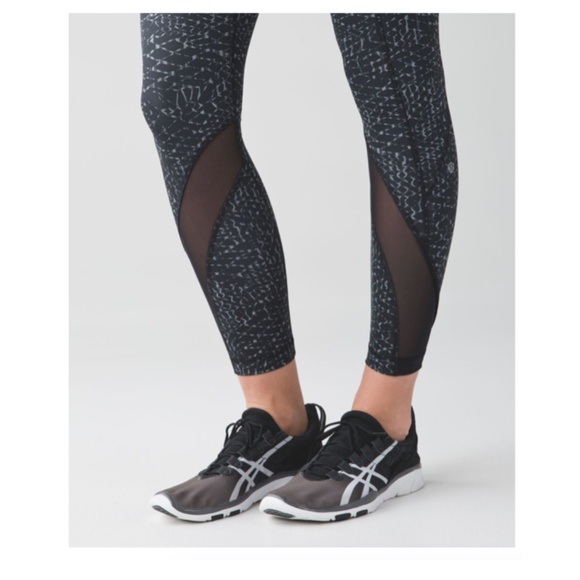 LULULEMON Inspire Tight II (Mesh) Samba Snake Battleship Black/Black Size 6 - Picture 8 of 16